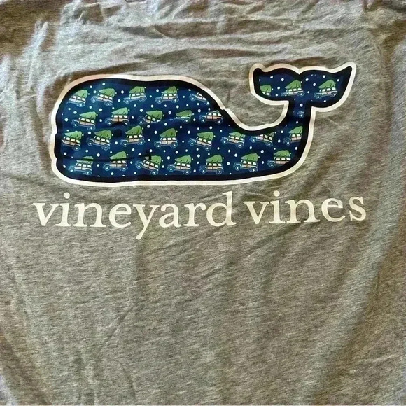 Vineyard vines hooded long sleeve Christmas tree Men L - Picture 4 of 6